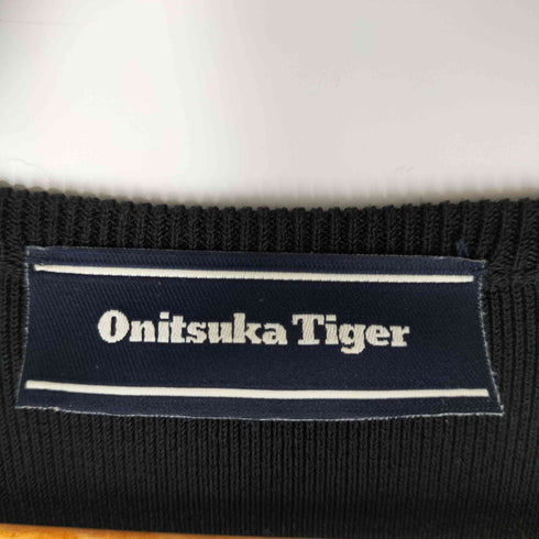 オニツカタイガー ONITSUKA TIGER ロゴワッペンボーダーワンピース レディース M