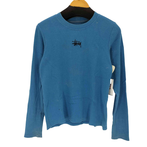 ステューシー Stussy Baby Rib ロゴ刺繍リブトップス Y2K レディース M