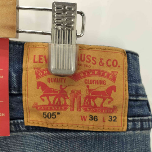 リーバイス Levis 505 2-WAY STRETCH ストレート デニム パンツ ボタン裏 4432 刻印 デッドストック フラッシャー付き メンズ W36 L32