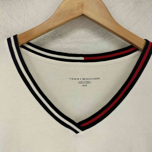 トミーヒルフィガー TOMMY HILFIGER Vネック 半袖 Tシャツ レディース import:S