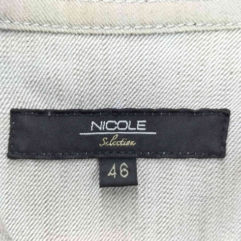 ニコル NICOLE ハイネック デニムシャツジャケット Y2K メンズ JPN:46