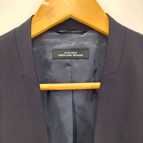 ユナイテッドアローズグリーンレーベルリラクシング UNITED ARROWS green label relaxing パウドレ ノーラペル ジャケット ―ウォッシャブル・ストレッチ・防シワ― レディース JPN:40
