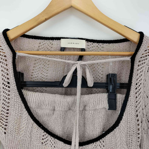 アンドマリー AND MARY SASHA CROCHET SET UP レディース FREE