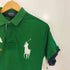 ポロバイラルフローレン Polo by RALPH LAUREN CUSTOM FIT エンブレム ビックポニー刺繍 ナンバリング2 鹿の子 半袖ポロシャチ メンズ import:M