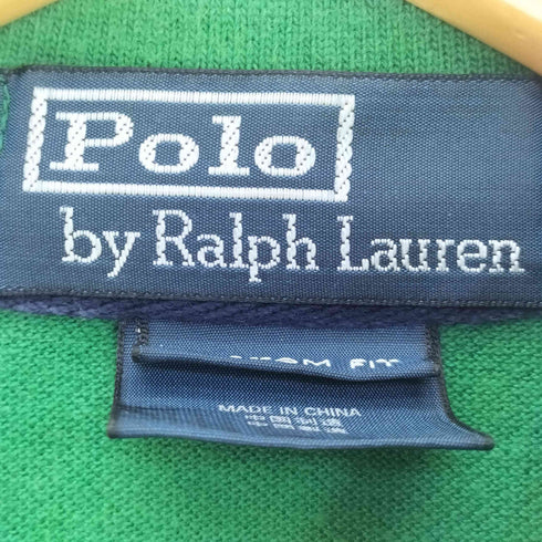 ポロバイラルフローレン Polo by RALPH LAUREN CUSTOM FIT エンブレム ビックポニー刺繍 ナンバリング2 鹿の子 半袖ポロシャチ メンズ import:M