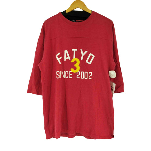 エフエーティー FAT FATY03プリントフットボールTシャツ メンズ JUMBO