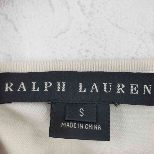 ラルフローレン RALPH LAUREN カシミヤシルク リボンデザインノースリーブブラウス レディース import:S S