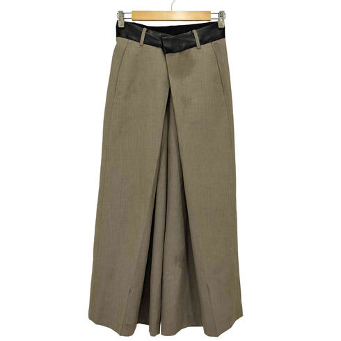 ステュディオス STUDIOUS 24SS Leather Belted Trousers レディース JPN:1
