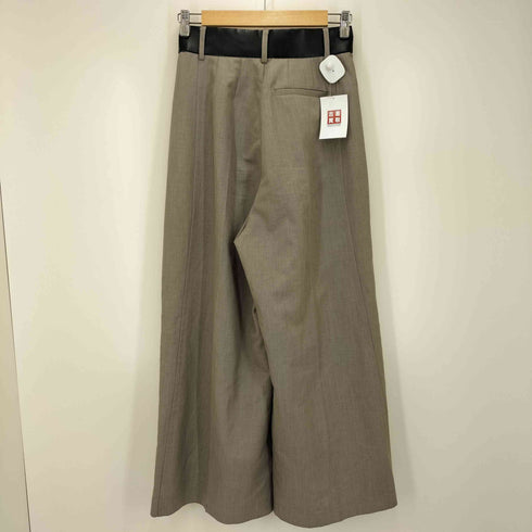 ステュディオス STUDIOUS 24SS Leather Belted Trousers レディース JPN:1