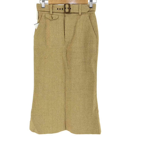 ラルフローレン RALPH LAUREN リネンシルク ベルト付きミディアムタイトスカート レディース 7