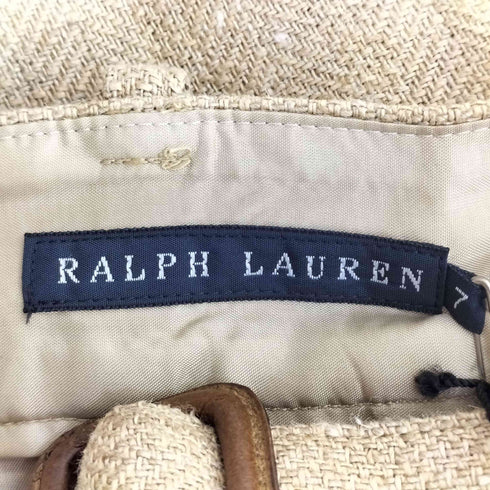 ラルフローレン RALPH LAUREN リネンシルク ベルト付きミディアムタイトスカート レディース 7