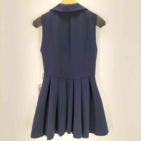 ザラ ZARA セーラーカラー ノースリーブプリーツミニワンピース レディース S