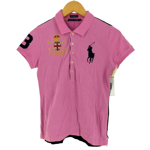 ラルフローレン RALPH LAUREN ビッグポニー 鹿の子S/S ポロシャツ レディース import:L