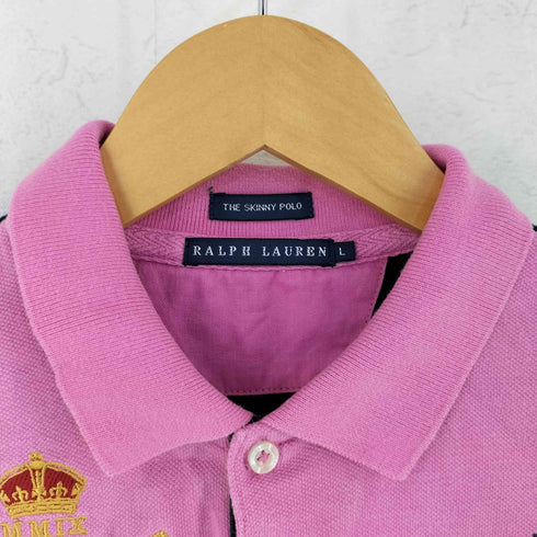 ラルフローレン RALPH LAUREN ビッグポニー 鹿の子S/S ポロシャツ レディース import:L