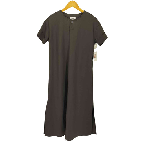 ザリラクス THE RERACS 25SS COTTON MILANO RIB SCF FRONT TUCK HENLY NECK DRESS レディース JPN:36