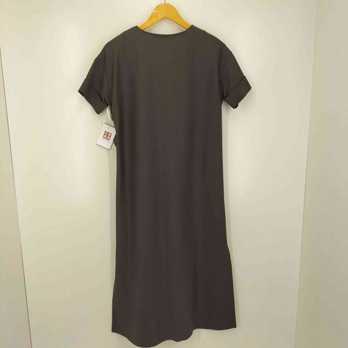 ザリラクス THE RERACS 25SS COTTON MILANO RIB SCF FRONT TUCK HENLY NECK DRESS レディース JPN:36