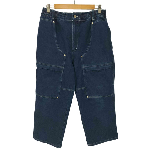 エコーアンリミテッド ECKO UNLTD 90-00S OLD ウエストゴム ダブルニー ジップポケット ブッシュ バギー デニム パンツ B系 Y2K 極太 メンズ