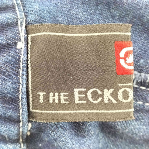 エコーアンリミテッド ECKO UNLTD 90-00S OLD ウエストゴム ダブルニー ジップポケット ブッシュ バギー デニム パンツ B系 Y2K 極太 メンズ