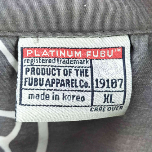 プラティナムフブ platinum fubu 90-00S OLD Fat Albert ファット アルバート S/S シャツ ビックサイズ B系 Y2K メンズ import:XL