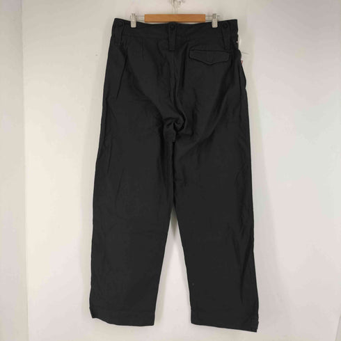 ナイジェルケーボン NIGEL CABOURN BRITISH ARMY PANT BLACK BACK SATIN メンズ FR:36-38