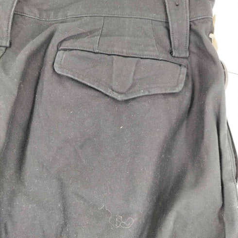 ナイジェルケーボン NIGEL CABOURN BRITISH ARMY PANT BLACK BACK SATIN メンズ FR:36-38