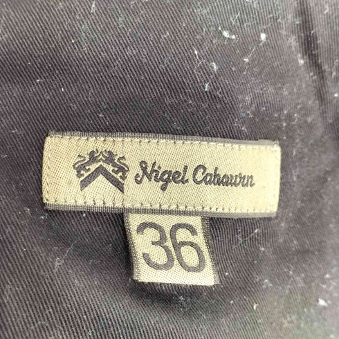 ナイジェルケーボン NIGEL CABOURN BRITISH ARMY PANT BLACK BACK SATIN メンズ FR:36-38
