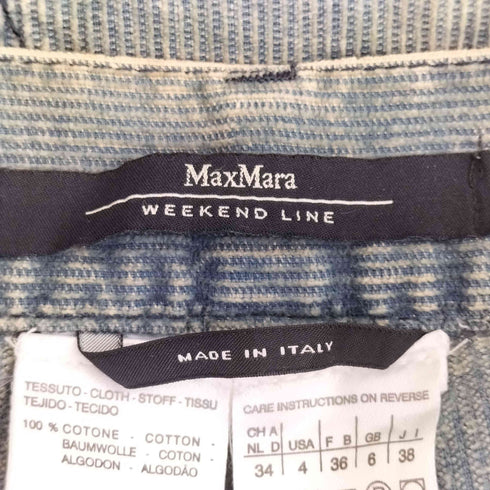 マックスマーラウィークエンド MAX MARA WEEKEND 細畝コーデュロイ フレアパンツ レディース 38