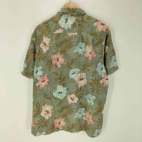 トミーバハマ Tommy Bahama 90-00S 花柄 総柄 S/S アロハ シャツ メンズ import:L