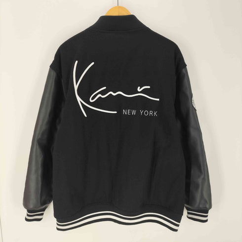 カールカナイ Karl Kani 裏地キルティング ロゴ刺繍 アーム フェイクレザー バーシティー ジャケット スタジャン B系 メンズ JPN:XXL