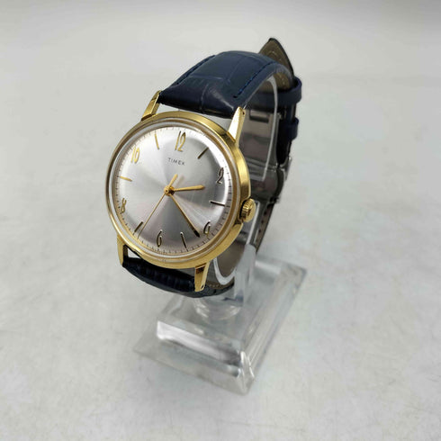 タイメックス TIMEX 手巻き シルバー レザー マーリン 腕時計 メンズ