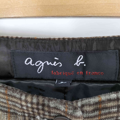 アニエスベー agnes b. サンライズ期 チェック パンツ レディース JPN:36