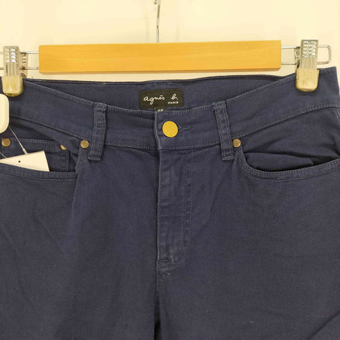 アニエスベー agnes b. PARIS サンライズ期 裾ジップ テーパードパンツ レディース JPN:38