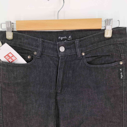 アニエスベー agnes b. PARIS サンライズ期 裾ジップ デニム パンツ レディース JPN:38