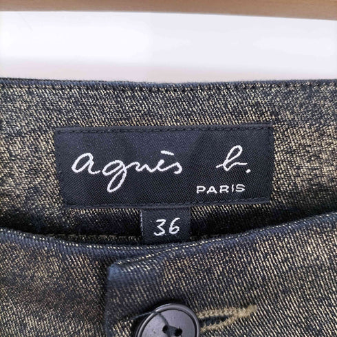 アニエスベー agnes b. PARIS サンライズ期 2タック パンツ レディース JPN:36