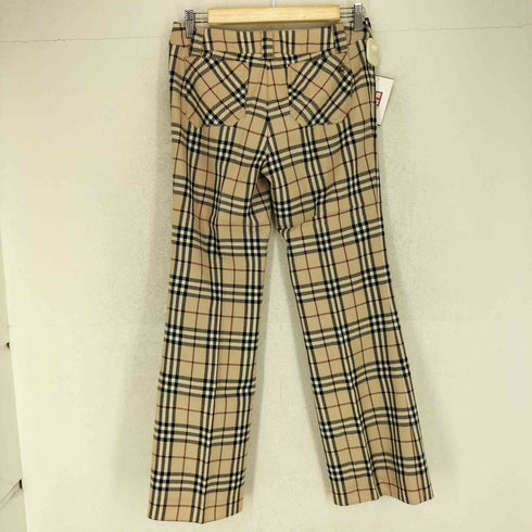 バーバリーブルーレーベル BURBERRY BLUE LABEL ノバチェックセミフレアパンツ レディース JPN:38