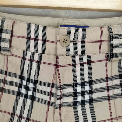 バーバリーブルーレーベル BURBERRY BLUE LABEL ノバチェックセミフレアパンツ レディース JPN:38