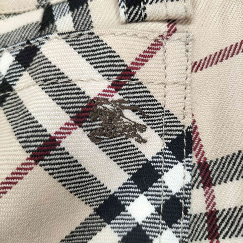 バーバリーブルーレーベル BURBERRY BLUE LABEL ノバチェックセミフレアパンツ レディース JPN:38