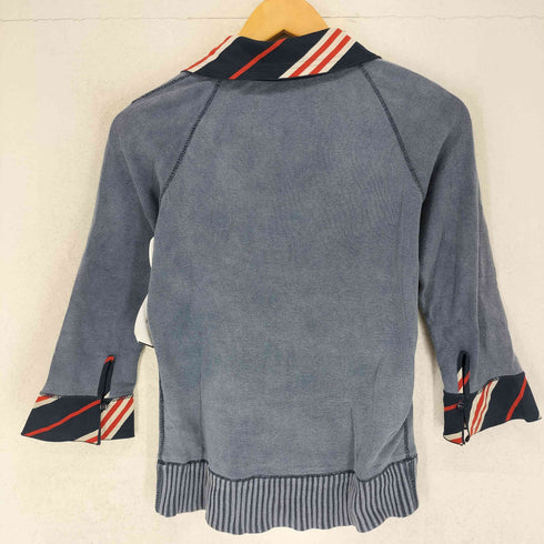 バーバリーブルーレーベル BURBERRY BLUE LABEL 襟切替 スキッパーポロシャツ レディース JPN:38