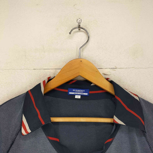 バーバリーブルーレーベル BURBERRY BLUE LABEL 襟切替 スキッパーポロシャツ レディース JPN:38