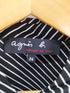 アニエスベー agnes b. サンライズ期 レジメンタルストライプ ノースリーブ ブラウス レディース JPN:36
