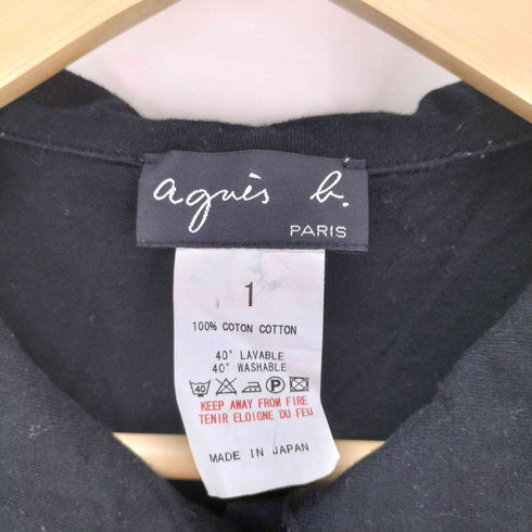 アニエスベー agnes b. PARIS サンライズ期 ノースリーブ コットン ブラウス レディース JPN:1