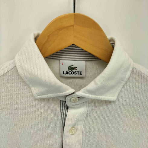 ラコステ LACOSTE 七分袖鹿の子ポロシャツ メンズ 3