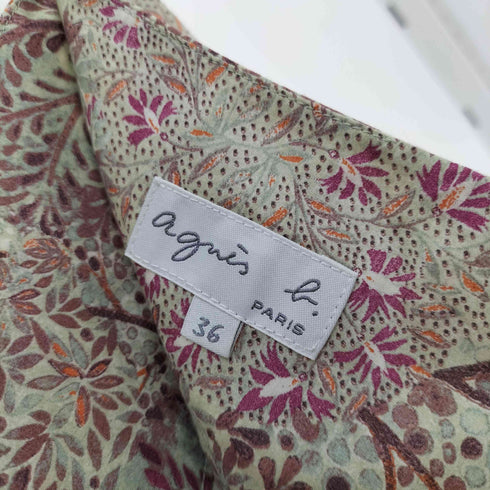 アニエスベー agnes b. PARIS サンライズ期 総柄 スカート レディース JPN:36