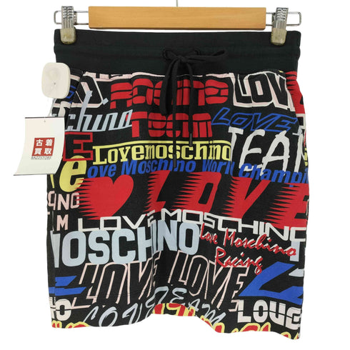 ラブモスキーノ LOVE MOSCHINO ロゴプリント スウェットタイトスカート レディース JPN:40
