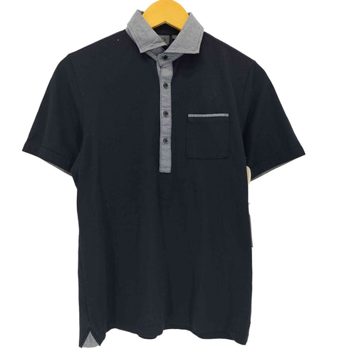 カルバンクライン CALVIN KLEIN コットンポリ鹿の子ポロシャツ メンズ import:M