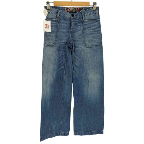 ラルフローレン RALPH LAUREN ベイカーポケット ワイドデニムパンツ レディース 9