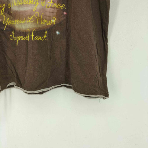 ヴィクティム VICTIM デストロイ加工 レイヤードデザイン フラワーレディー プリント Tシャツ レディース JPN:L
