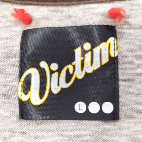 ヴィクティム VICTIM デストロイ加工 レイヤードデザイン フラワーレディー プリント Tシャツ レディース JPN:L