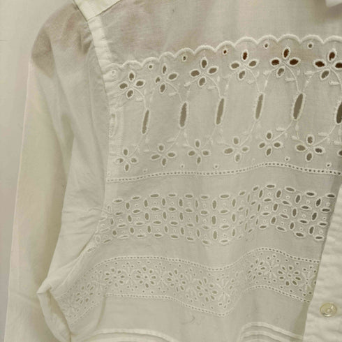 ポロラルフローレン POLO RALPH LAUREN フラワー レース コットン L/S シャツ レディース US:0-2