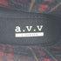 アーヴェヴェ a.v.v 裏地チェック レインブーツ レディース JPN:L